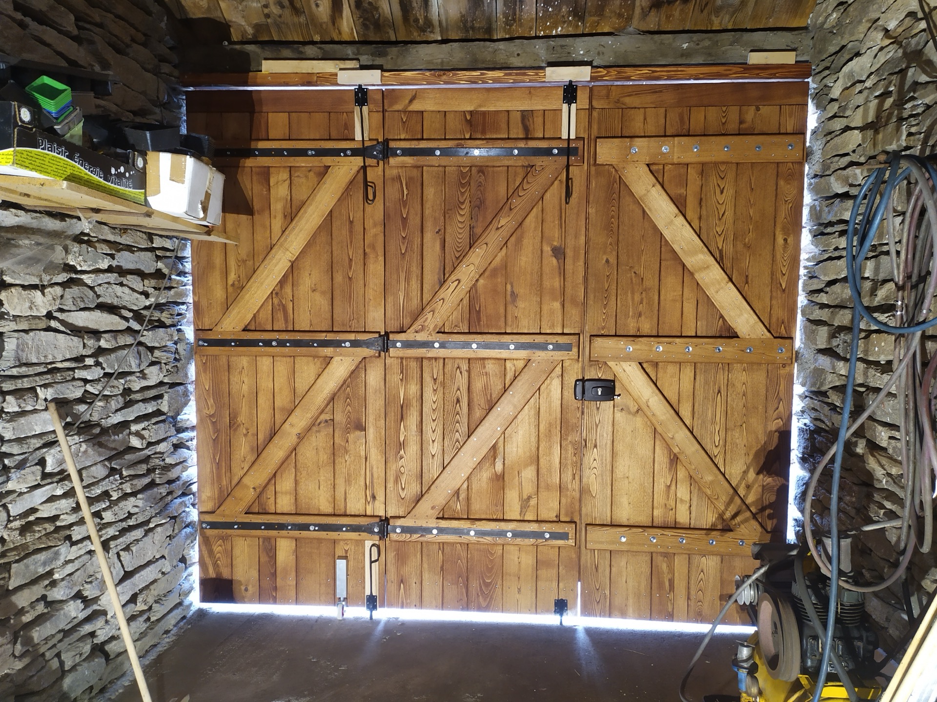 Intérieur volets de garage